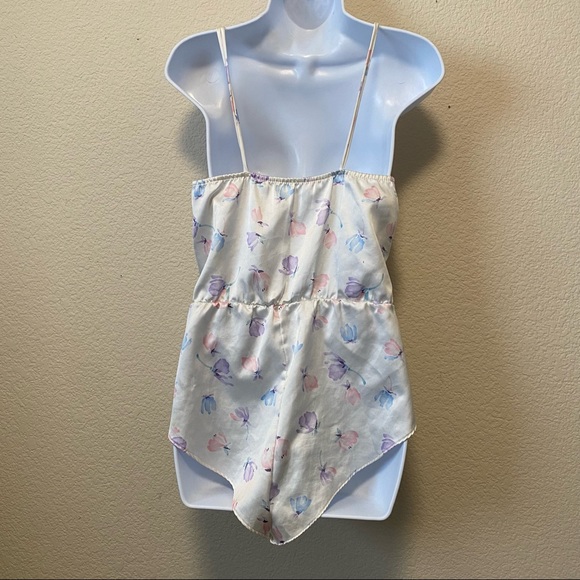 Babydoll/Romper Vintage Jennifer Dale 80s 90s Floral Small - Picture 8 of 10